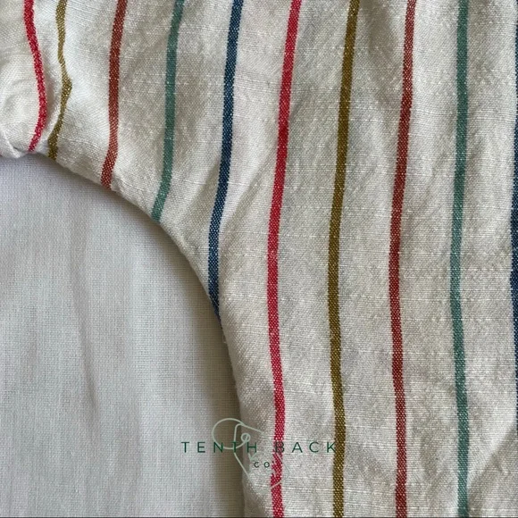 VOLCOM Multi Stripe Girls Button Down Top | L / 14 - Picture 8 of 13